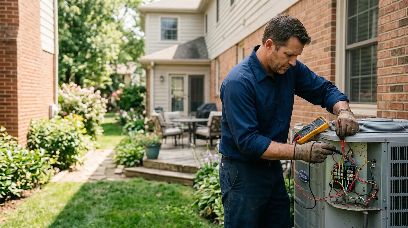 HVAC technician working near Salix, PA